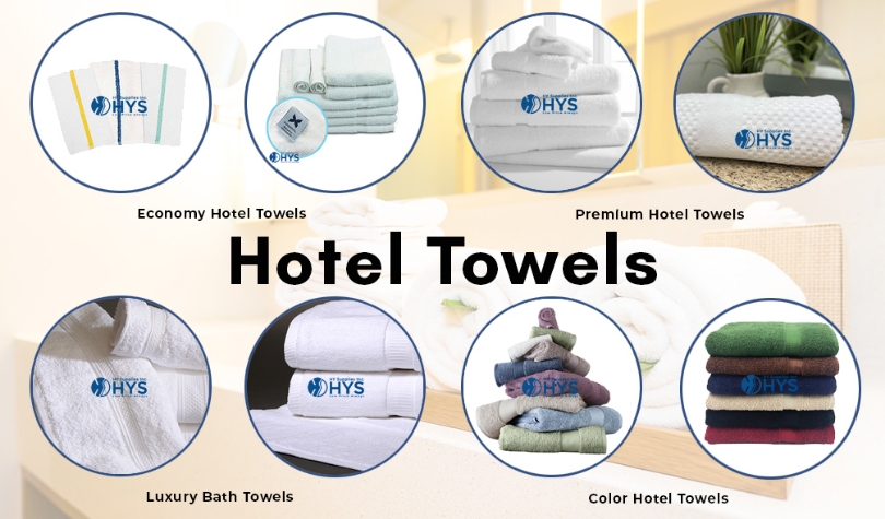 What types of towels are ideal for hotel use?